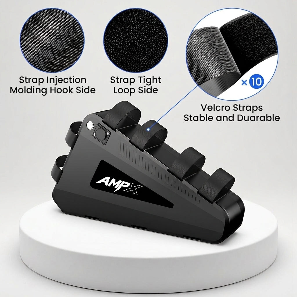 AMPX triangle battery with 10 velcro mounting straps